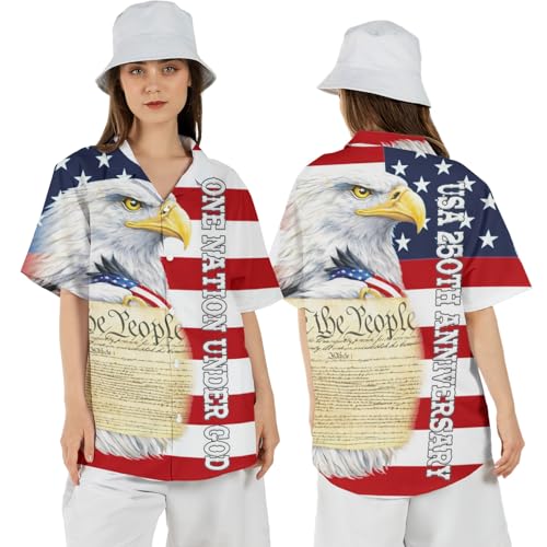 Image of Men's Hawaiian Wrinkle Free Short Sleeve Button Down Funny Tropical Floral Beach Vacation Shirt