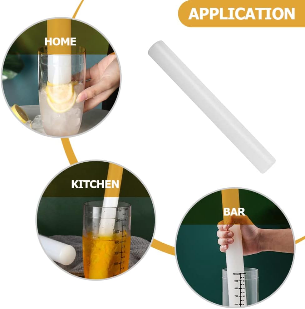 CALLARON Plastic Grinding Stick Lemon Rolling Lemon Masher Tool Drink Muddler for Cocktail