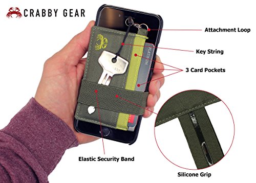 Image of Thin Minimalist Front Pocket Wallet - Credit Card Holder - Small Travel Wallets - Compact Wallets For Men and Women - Carry Cards, Cash, Phone, Keys- Secure Canvas Wallet (Scipio)