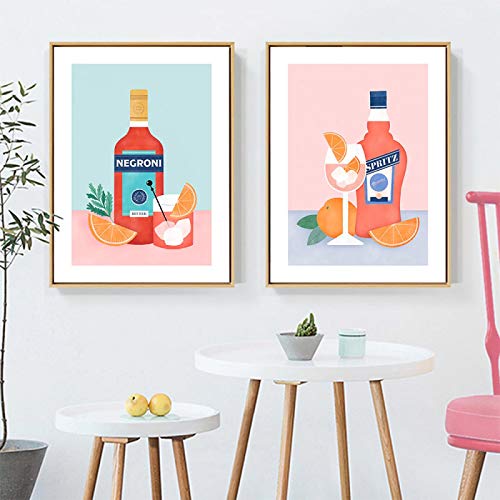 Affiches Toile Jus d'Orange pour Décoration Cuisine et Salon de Thé moderne