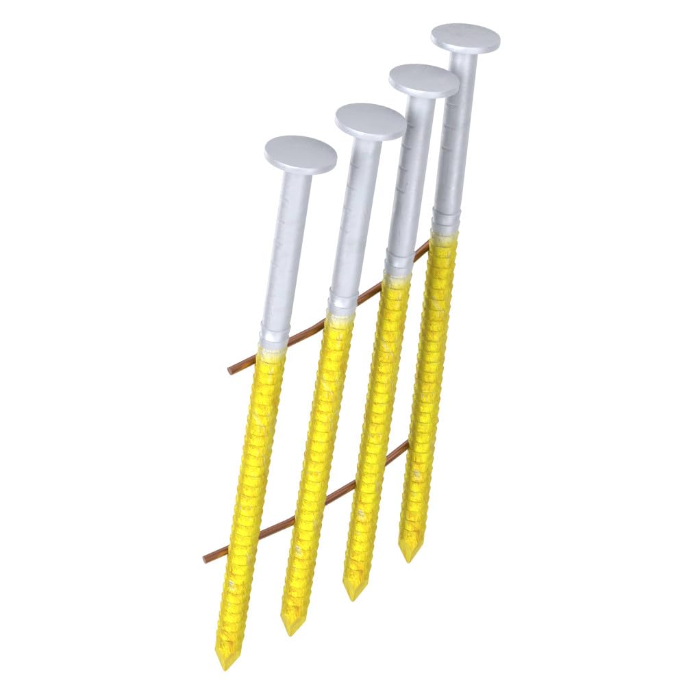 Grip-Rite 15 Degree Wire Collated Coil Siding and Fencing Nails - Exterior Galvanized Nails for Wood-to-Wood Applications - 2" x .092-3000 Count - GRC6R90DHG