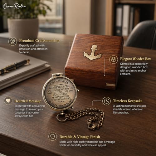 Brújula portátil en caja de regalo miniatura 4