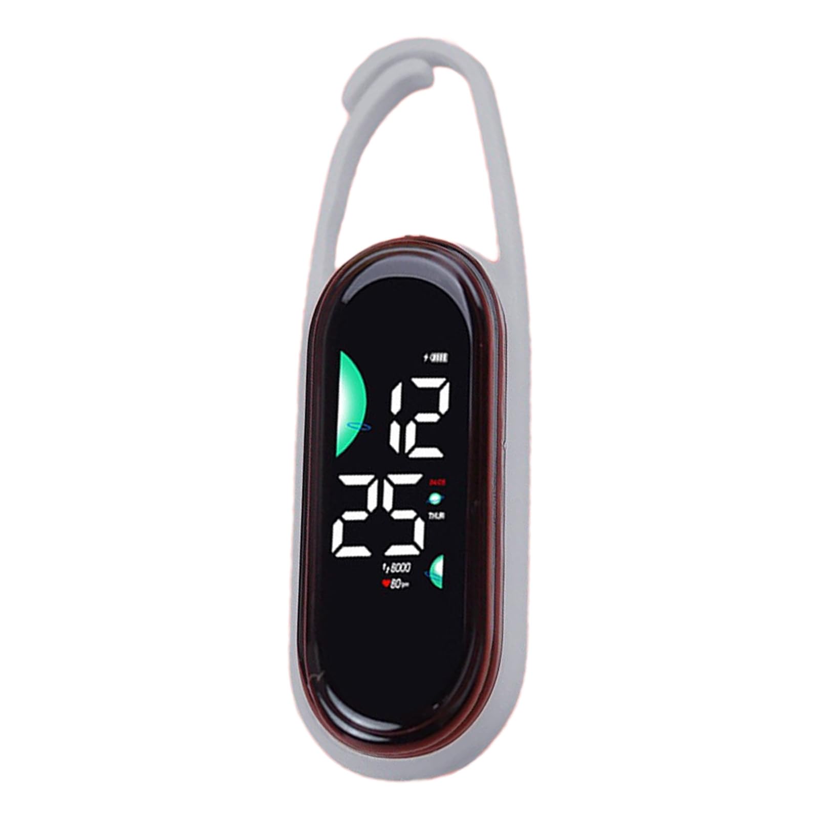 NEWFT Led Electronic Hanging Watch Keychain Pocket Watch Keyring Hangings Watches Night Light Touch Screens Digital Watches Keychain Pocket