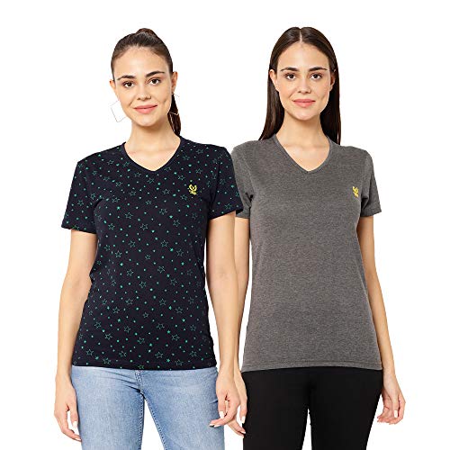 Image of Mack Jonney Regular Fit Women Tshirts(Pack of 2-MACK632565)