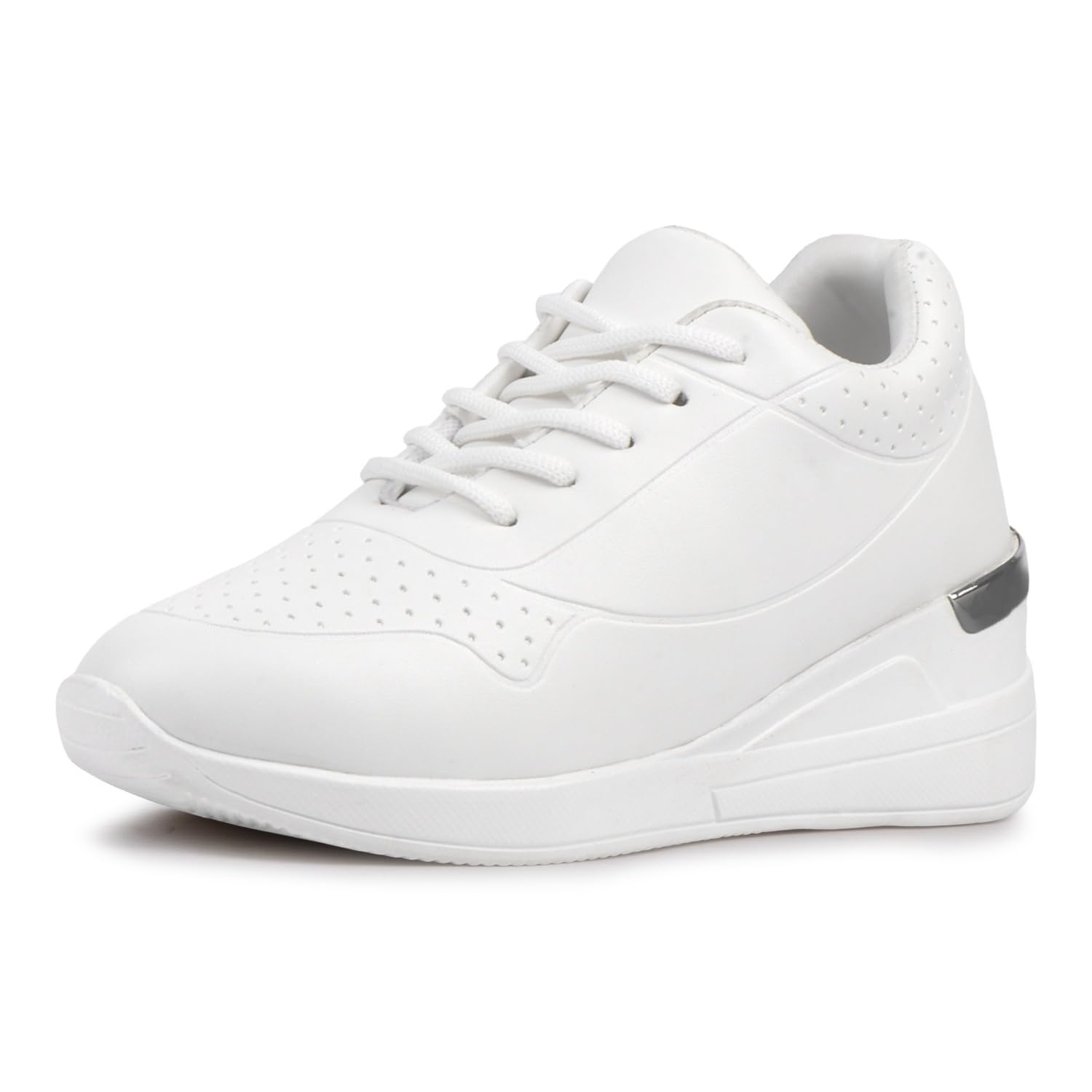 Women Casual High Heel Sneakers I Cushioned Insole I All Day Comfortable I Lightweight and Stylish Shoes for Girls CNV7061-image-31