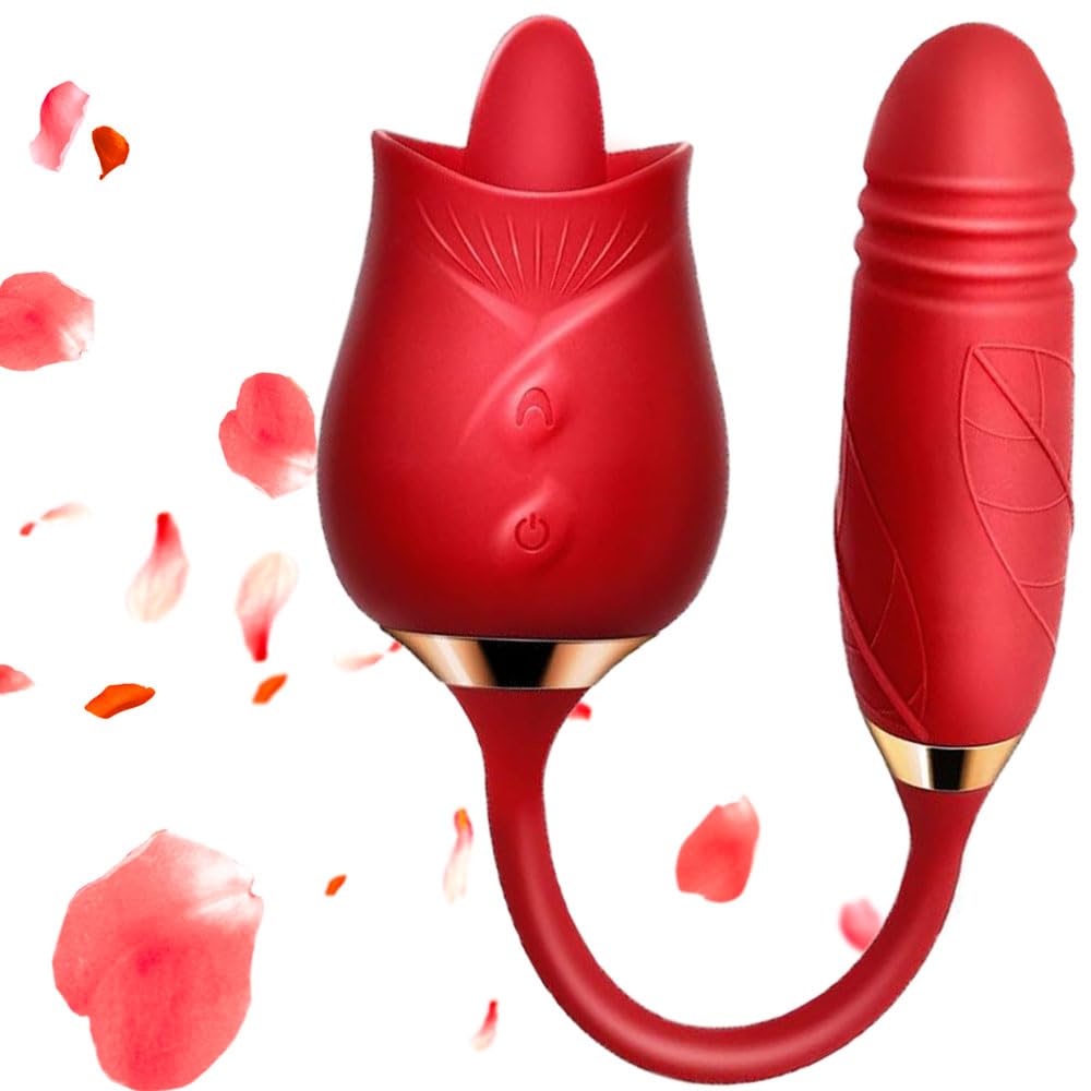 2024 Clitoralis Stimulator for Women Licking Sucking Toy for Woman Rose Shape Toys for Woman Pleasure Couples Gifts Adult Tools Red BZ521