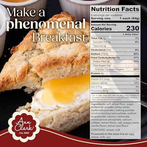 Image of Ann Clark Traditional Lemon Poppyseed Scone Mix
