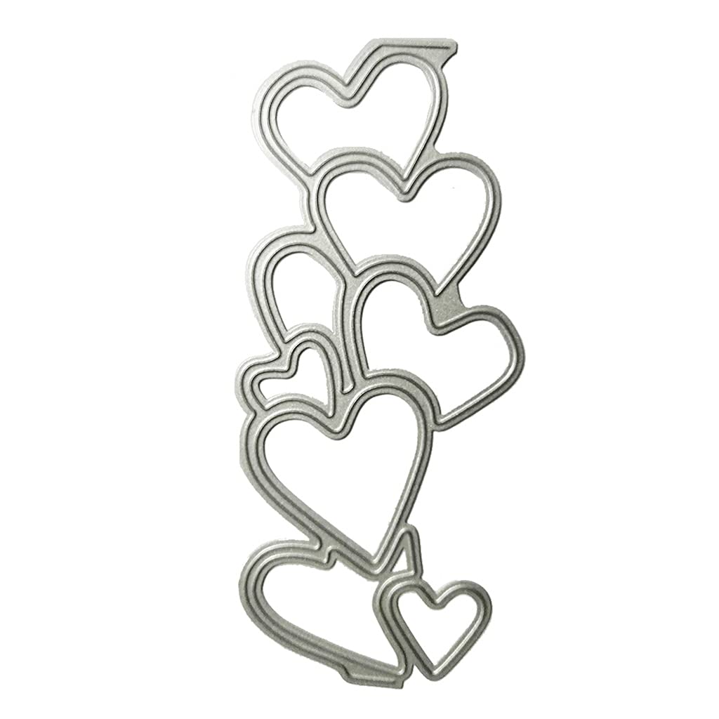 LiRRvb Metal Cutting Dies Heart-shape Stencils Template for Holiday Valentine ' s Day Birthday Wedding Scrapbooking Cutting Dies Stencil