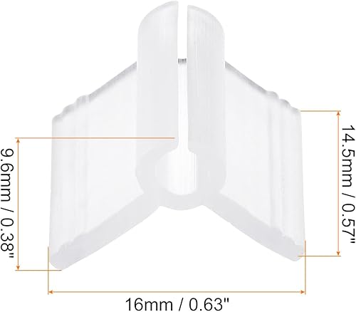 Miniatura 2 de Clip de injerto para ramas de plantas, [para jardín] - 0.118 in/transparente/50 unidades