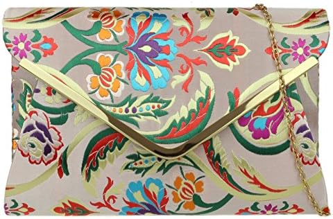 Barroco del bolso de embrague de la flor