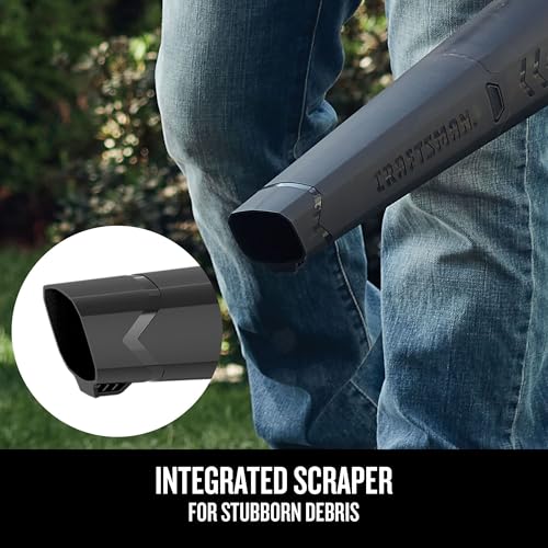CRAFTSMAN V20 Leaf Blower Cordless with 4.0 Ah Battery and Charger, 90 MPH 200 CFM, Integrated Scraper, Lightweight, Easy Operation Handheld Blowers for Lawn Care (CMCBL710M1) - image 4