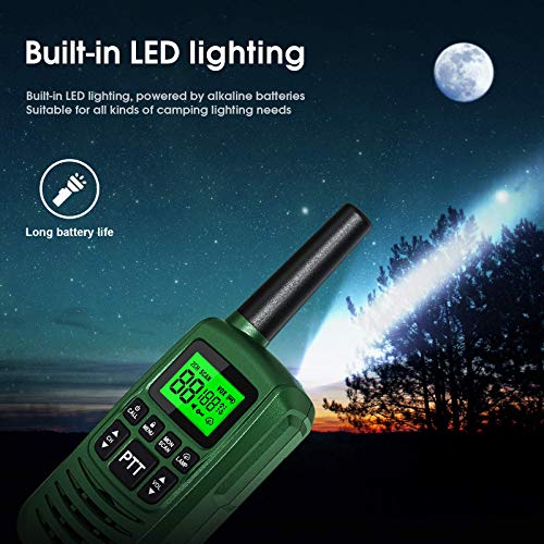 Gocom G2 Frs Walkie Talkies For Kids & Adults Ipx4 Waterproof Long Range Two Way Radios 22 Channel Led Flashlight Two Way Walkie Talkie (G2 3Pack) #TOP6