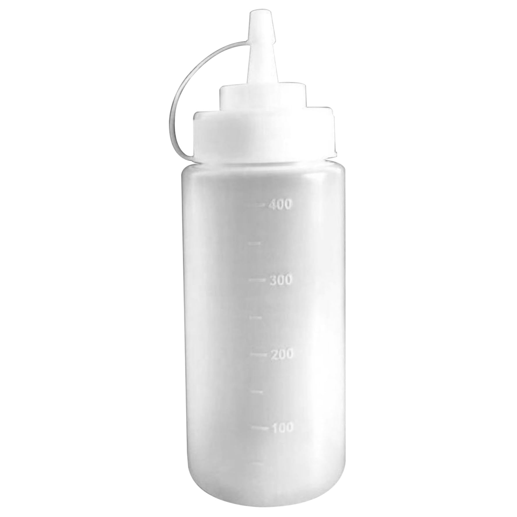 Hintyne Squeeze Bottles for Sauces Plastic Squeeze Bottle 400ml Transparent Condiment Bottle Dispenser Sauce Bottles with Cap Plastic Condiment