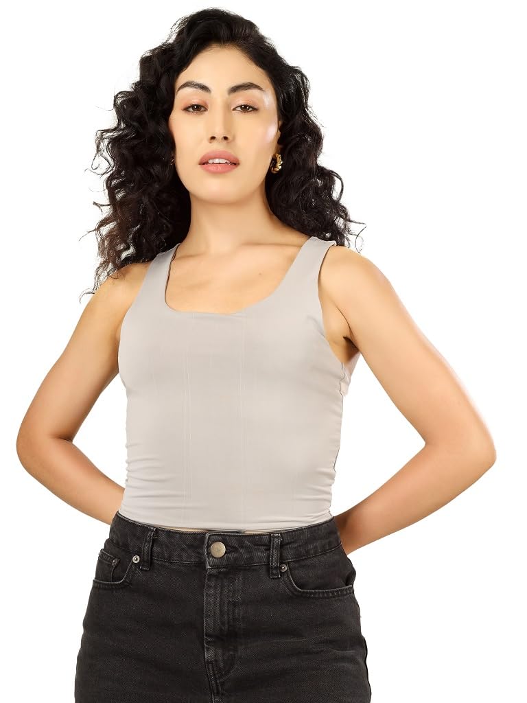 Women’s Non-Padded Sports Bra Tank Top | Seamless Stretchable Camisole for Gym, Yoga, Workout-picture-49