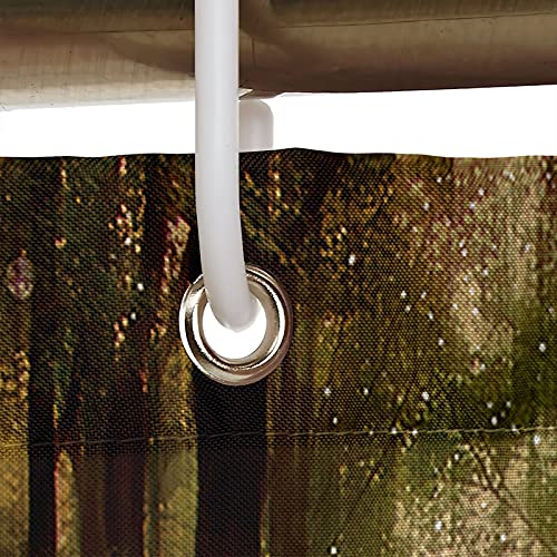 Rideau de douche anti-moisissure 150x200cm en polyester pour éviter l'eau sur le sol - 4
