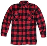 Herren Winter Flanellhemd mit Knopflochleiste, 2 Brusttaschen und 2 seitlichen Einschubtaschen