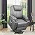 Flamaker Electric Power Lift Recliner Chair PU Leather for Elderly with Massage and Heating Ergonomic Lounge Chair for Living Room Classic Single Sofa with 2 Cup Holders Side Pockets Home Theater Seat from Flamaker