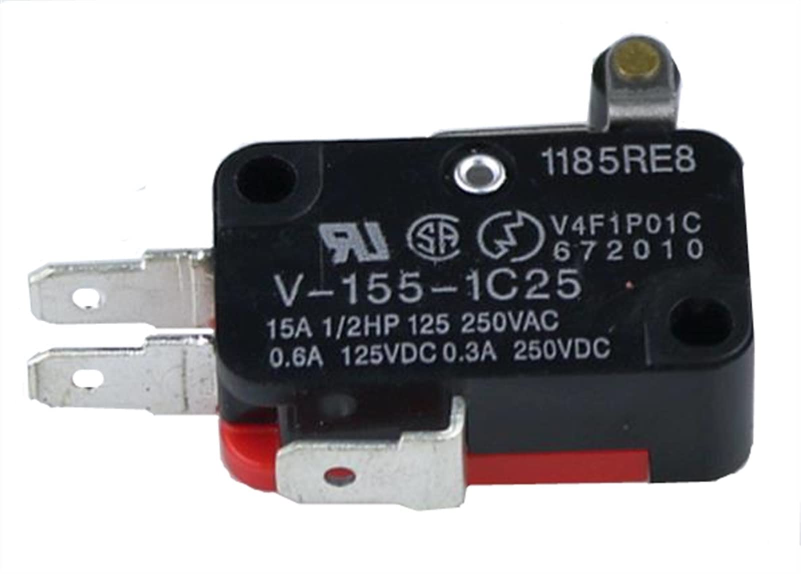 JNURGWLYH Replacement Parts Limit Switch 1pcs Microswitch Stroke Limit Switch V-15-1C25 / V-151-1C25 / V-152-1C25 / V-153-1C25 / V-154-1C25 / V-155-1C25 / V-156-1C25 V-15-1B5(V-155-1c25)