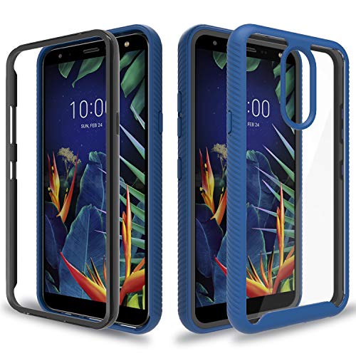 Wtiaw Compatible with LG K40 Case,LG K12 Plus Case,LG X4 2019/LG Solo LTE/LMX420/LG Solo/K12+/LG Harmony 3/Xpression Plus 2/Harmony 3 Case,Dual Layer Rugged Holster Hard Case for LG K40-SF Metal Slate
