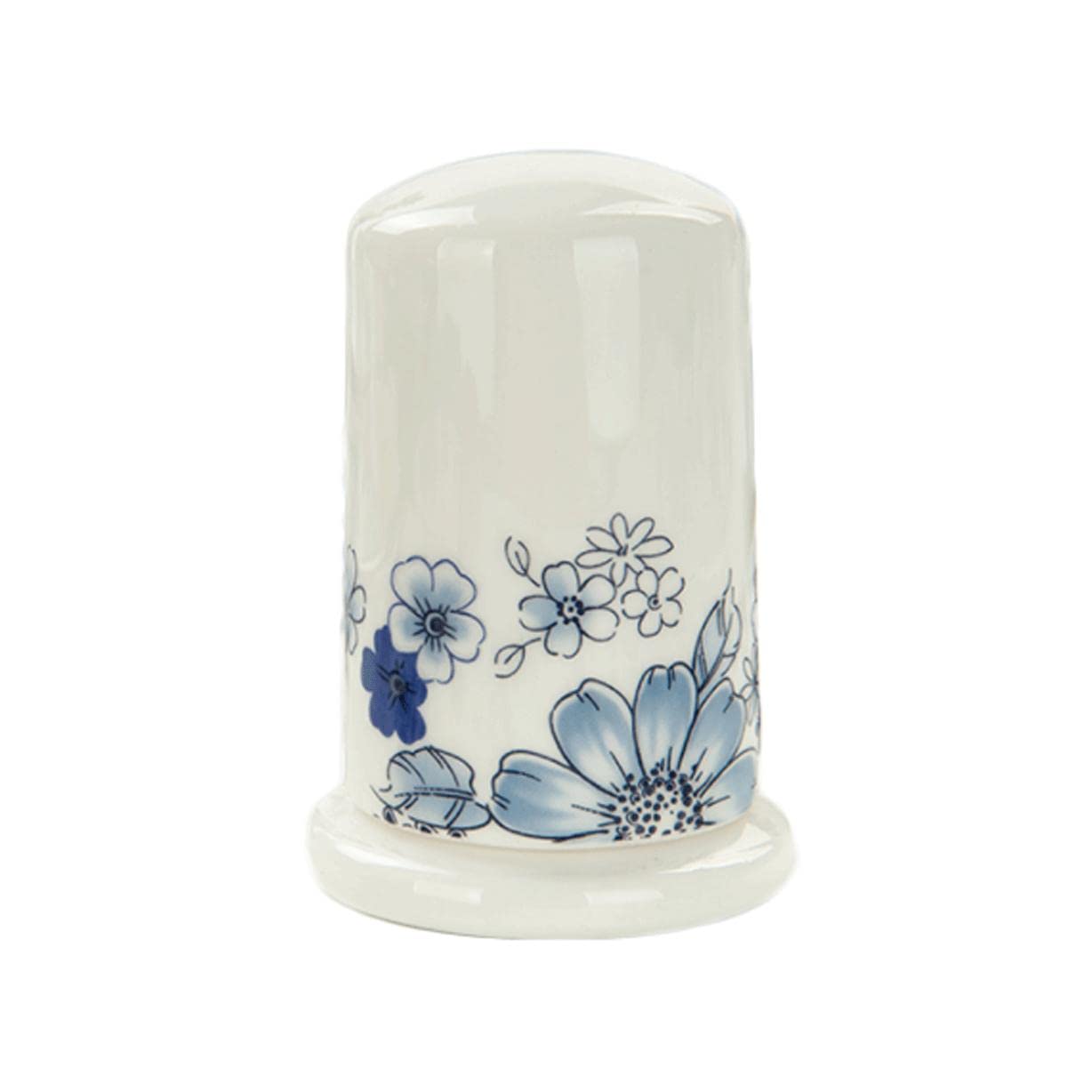 MRKU Toothpicks Dispenser Toothpick Box Holder Fashion White Thickening Container Ceramic with Lid Chic