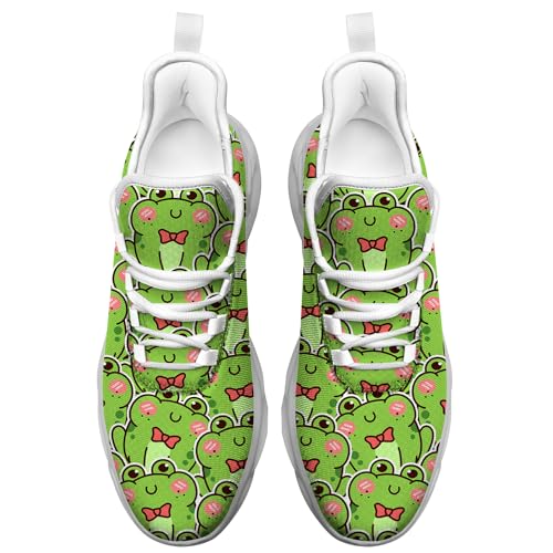 Women Frog Shoes Custom Sneakers Add Name Running Shoes Lightweight Walking Tennis Shoes Gifts for Men Women4