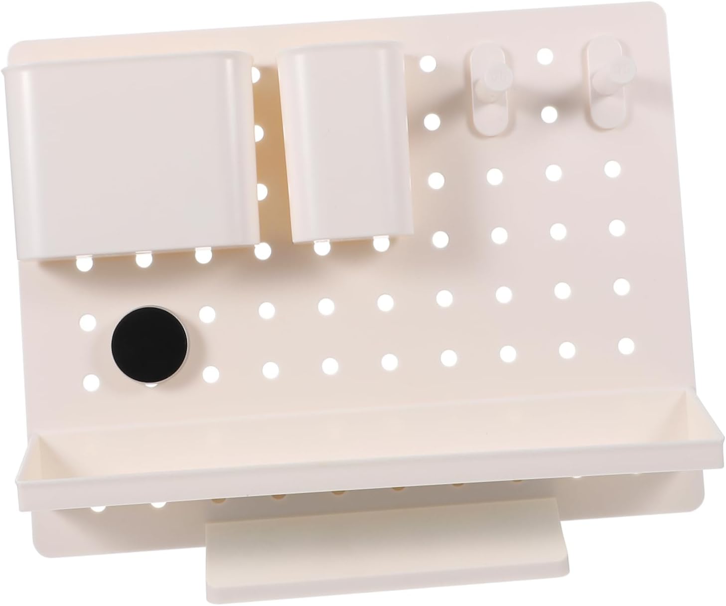 Jewelry Display Rack Durable Pegboard Organizer for Earrings Necklaces and Accessories White Desktop Storage for Home and Office