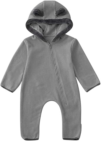 Sundaylike life Baby,Clothing,Baby Girls 0-24m,Coats, Jackets & Gilets,Coats & Jackets 2t Toddler Coats for Boy Jumpsuit Cartoon Romper Hoodie Clothes Ears Boys Baby Fleece Infant Solid Girls Boys Coat&jacket Boys Jackets