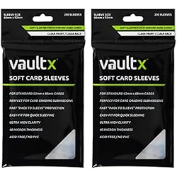 Vault X Soft Penny Sleeves (400 Pack) for Standard Trading Cards TCG, Clear