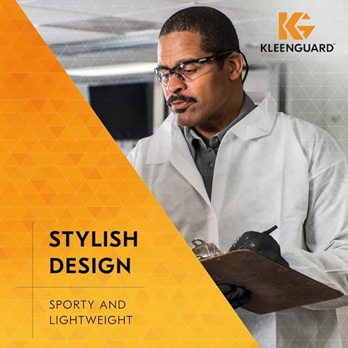 KleenGuard™ V30 Nemesis™ Safety Glasses (25679), with KleenVision™ Anti-Fog Coating, Clear Lenses, Black Frame, Unisex for Men and Women (Qty 12) — view 4
