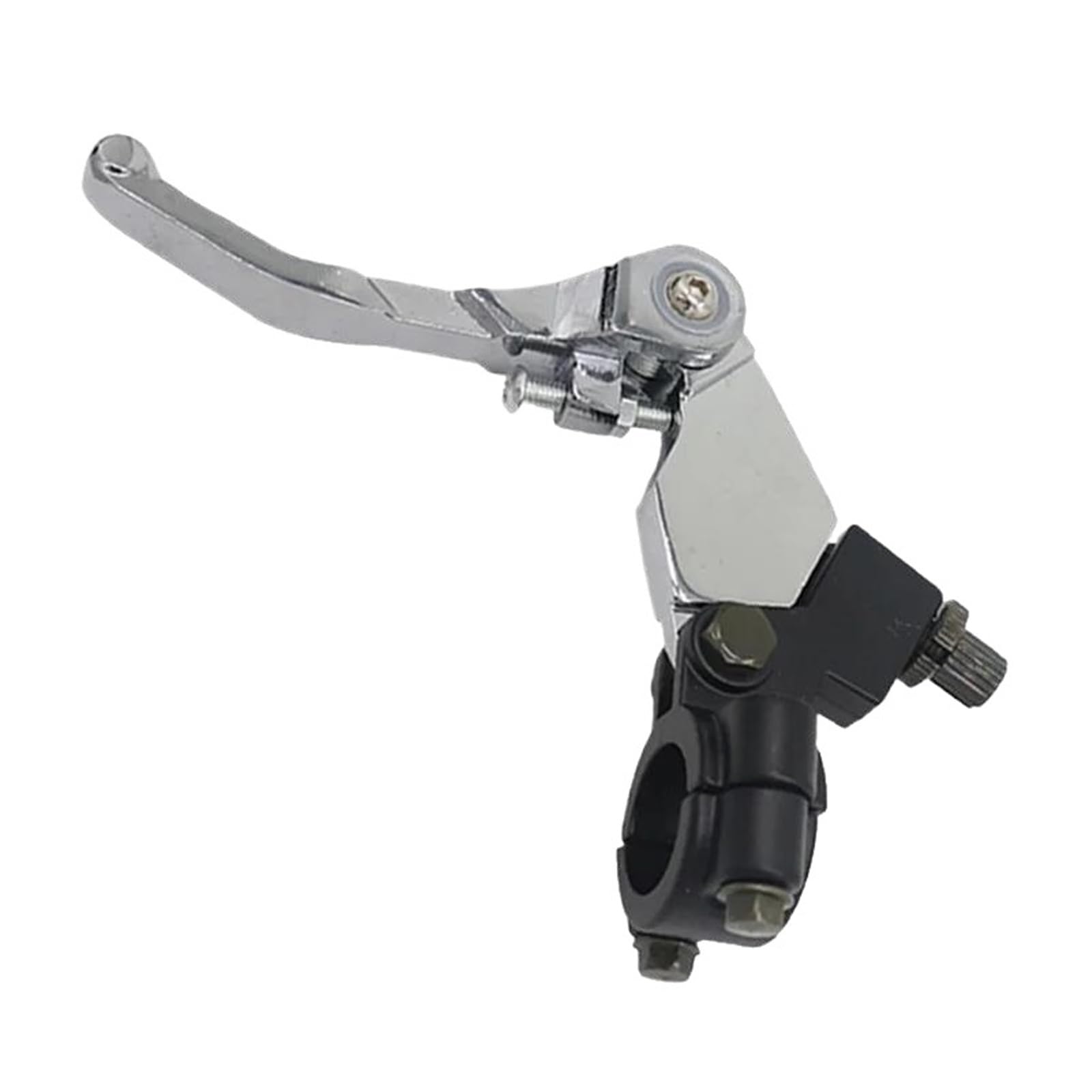 ETEKGVYVA Clutch Brake Lever Set Universal Folding Brake Clutch Lever Set Motorcycle 50cc 110cc 125cc 140cc 160cc 200cc(Silvery Clutch Lever)