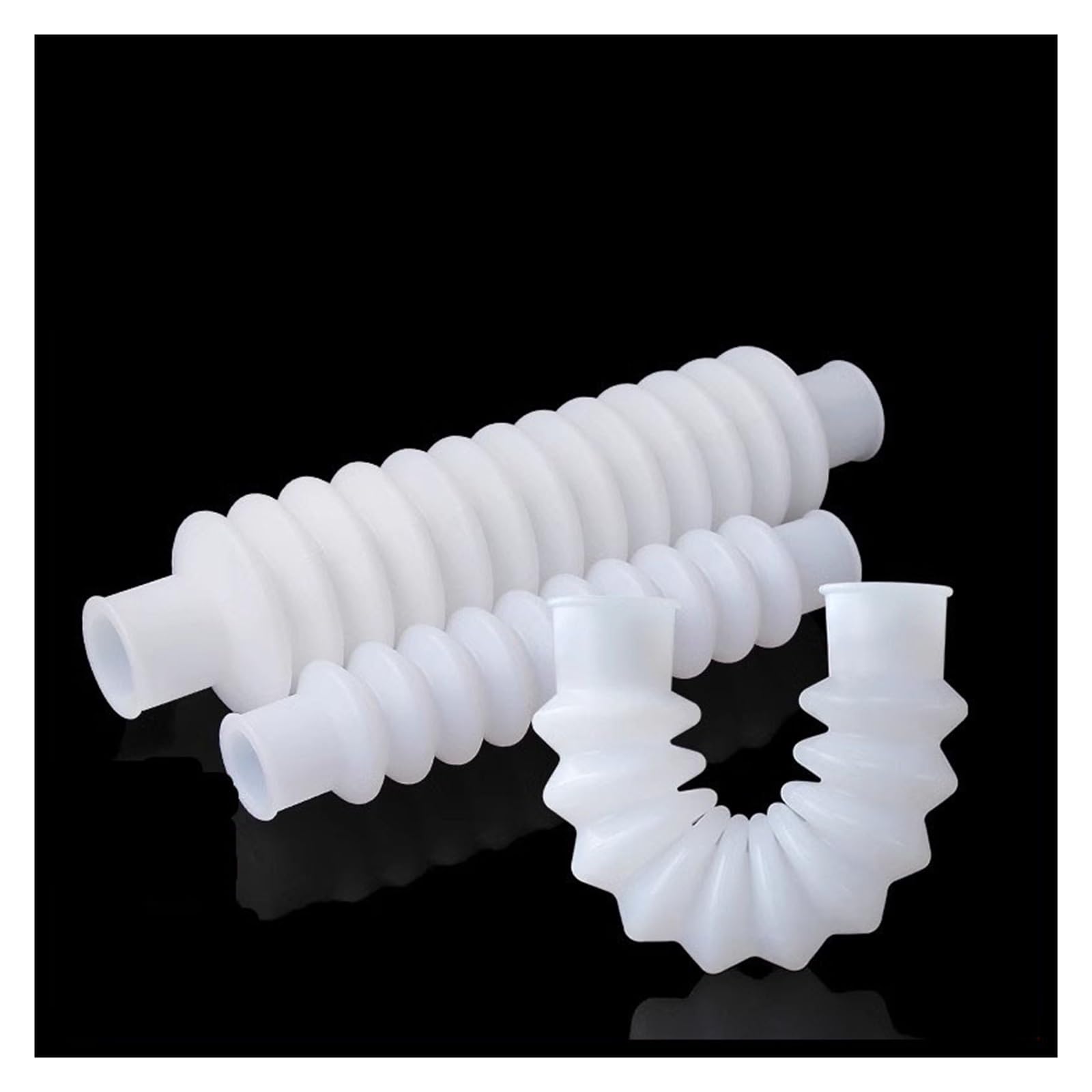 Tubo In Gomma Con Soffietto Siliconico Curva Telescopica Tubo Di Scarico In PVC Downpipe Accessori Lavello Lavatrice Tubo In PVC Con Fascetta(Dia 110mm)