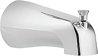 Moen 3801 Chrome Bathtub Spout with Lift Rod Diverter - Easy Slip-Fit Tub Shower Replacement
