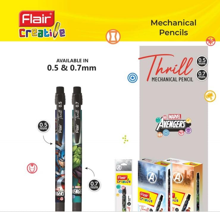 Flair Creative Thrill Mechanical Pencil - 0.5 mm - Pack of 10