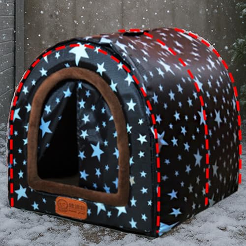 犬 ベッド 犬 ハウス 洗える 猫 ベッド 猫ハウス ペットベッド ペットハウス 取り外し可能 ドーム型 ペットクッション 猫犬用 寝床 休憩所 防寒保温 あったかい ペット用品 フワフワ 滑り止め 室内寒さ対策 小中大型犬 秋冬