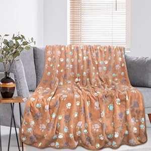 Ultra-Soft-Dog-Blanket-Cute-paw-Prints-for-Medium-Dogs-Pamper-Your-Pooch-with-Our-Durable-pet-BlanketsBrown50-x-40-inches - Cucciolini Doodles   Ultra-Soft-Dog-Blanket-Cute-paw-Prints-for-Medium-Dogs-Pamper-Your-Pooch-with-Our-Durable-pet-BlanketsBrown50-x-40-inches