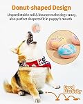 Squeaky Dog Toys, [6 Pack] Interactive Latex Rubber Squeak Ball Toy, Soft Fetch Play Balls for Puppy Small Dogs