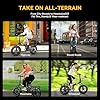 Auloor Folding Electric Bike for Adults,1000W Motor(1000W Peak),30MPH, 60Mile,48V 20AH Battery,20" Fat Tire Foldable Electric Bicycle,Commuter Beach Snow E-Bikes,7-Speed #4