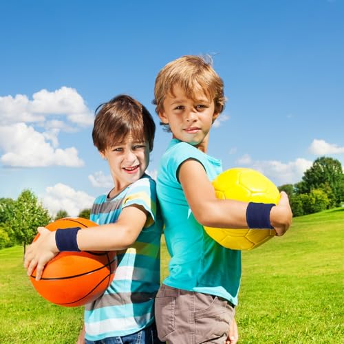 Image of Bememo 12 Pack Wristbands Sweatband for Women Men, Neon Colored Sport Wrist Bands, Tennis Football Basketball Sweatbands, Moisture Wicking Arm Bands for Working Out