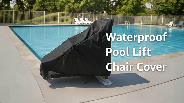 Funda protectora para silla elevadora de piscina modelo 1 miniatura 7