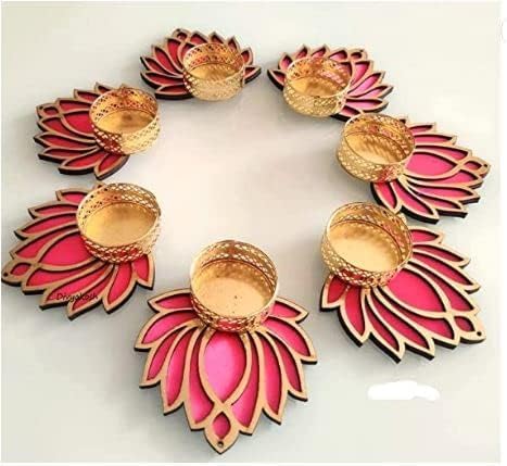 India Gift Hub Tea Light Holders, Diwali Diyas, Diwali Gift, Home Decor, Diwali Decor, Candle Holders, Tealight Holder, Table Top. (Pack of 15)