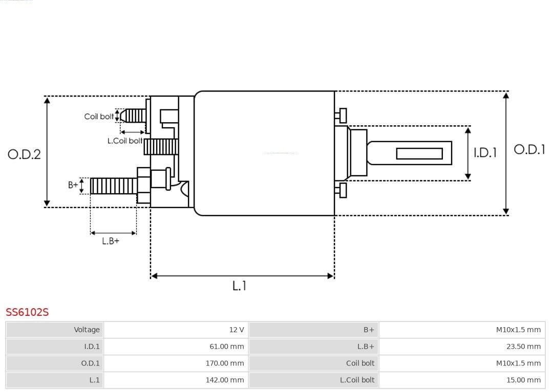 AS-PL Solenoide de arranque