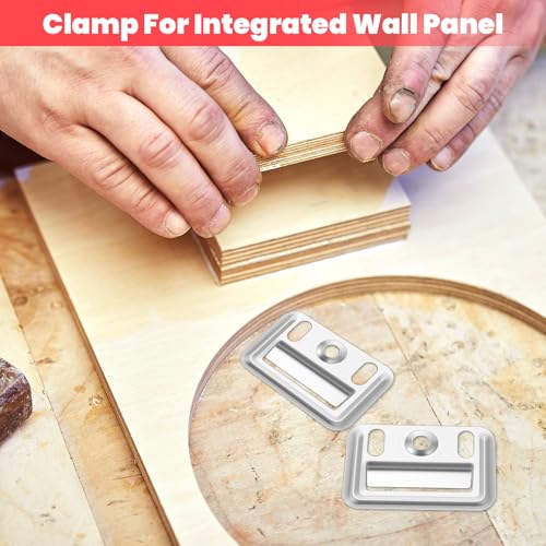 Image of 500 pcs Stainless Steel Z-Clips (1.73 inch /44mmx1.22 /31mm) - Wall Panel Fixing Piece, Clamp for Integrated Wall Panels, Heavy Duty Walls Panel Buckle for Toilet Seats & Furniture Mounting