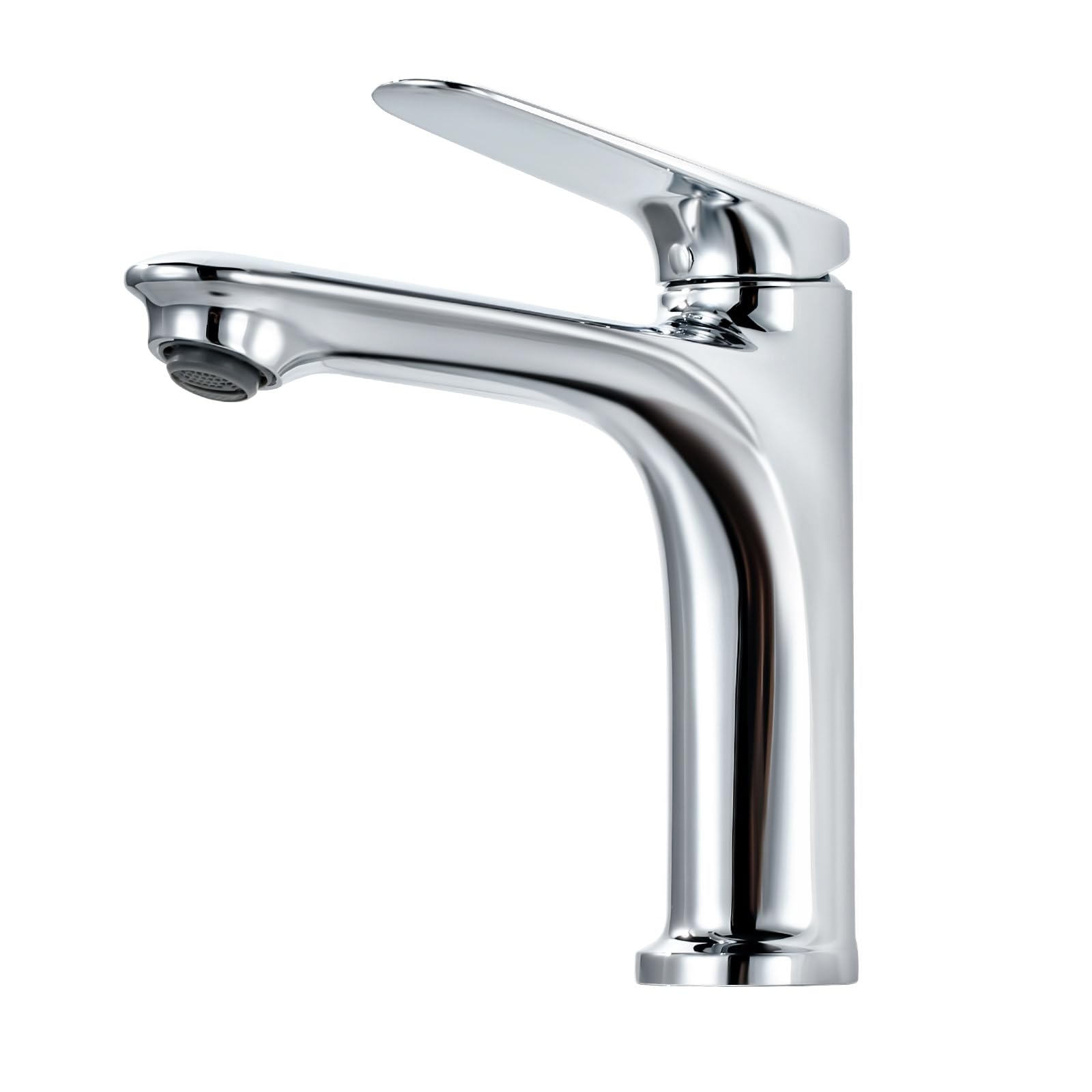 ARCORA Grifos de Lavabo, Grifo de Baño, Grifería con Salida de Agua Fría y Caliente Regulable, con Aireador Extraíble y Cartucho Cerámico, para Lavabos de Baño, Cromo