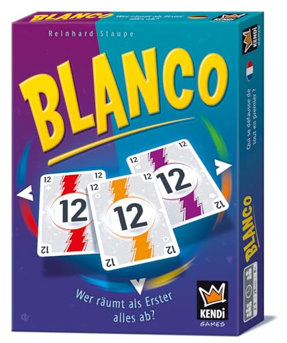 KENDi GAMES Blanco – Cleveres Kartenspiel für Kinder, Erwachsene und Familien | Taktik- und Legespiel ab 8 Jahren