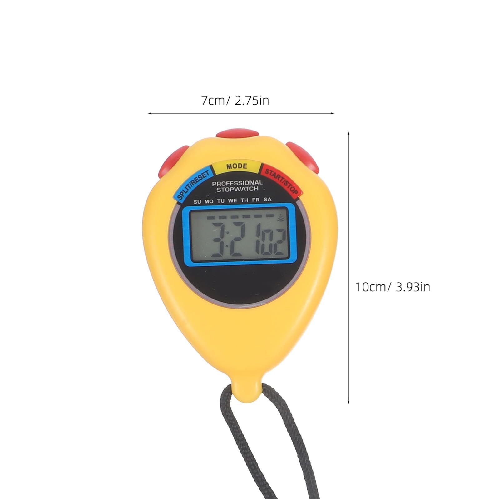 Sosoport 5 Set Cronometro Di Atletica Leggera Sveglia Digitale Tappo Temporizzatore Della Sabbia Timer Visivi Fermare Il Timer Degli Orologi Orologio Digitale Radio Abs 2 Pezzi * 5