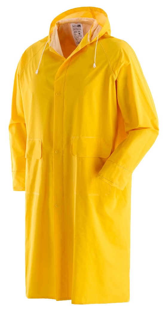 Imperméable Manteau Jaune L [Noir]