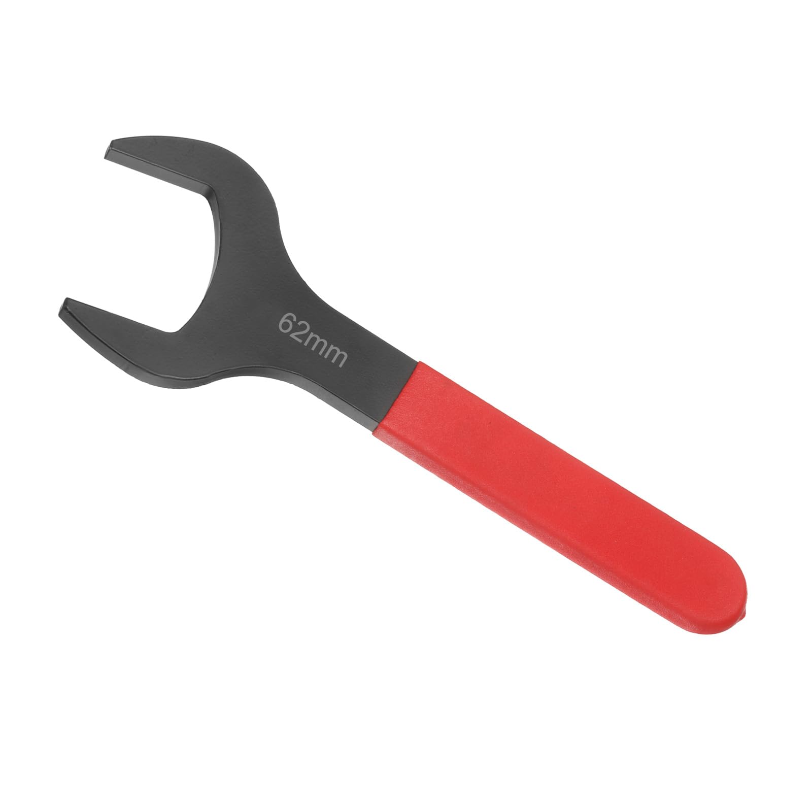 Awclub 62mm Open End Wrench, 15 Degree Offset Thin U-Shaped Spanner with Red Shank, Black Finish for Automotive Repair & Furniture Assembly