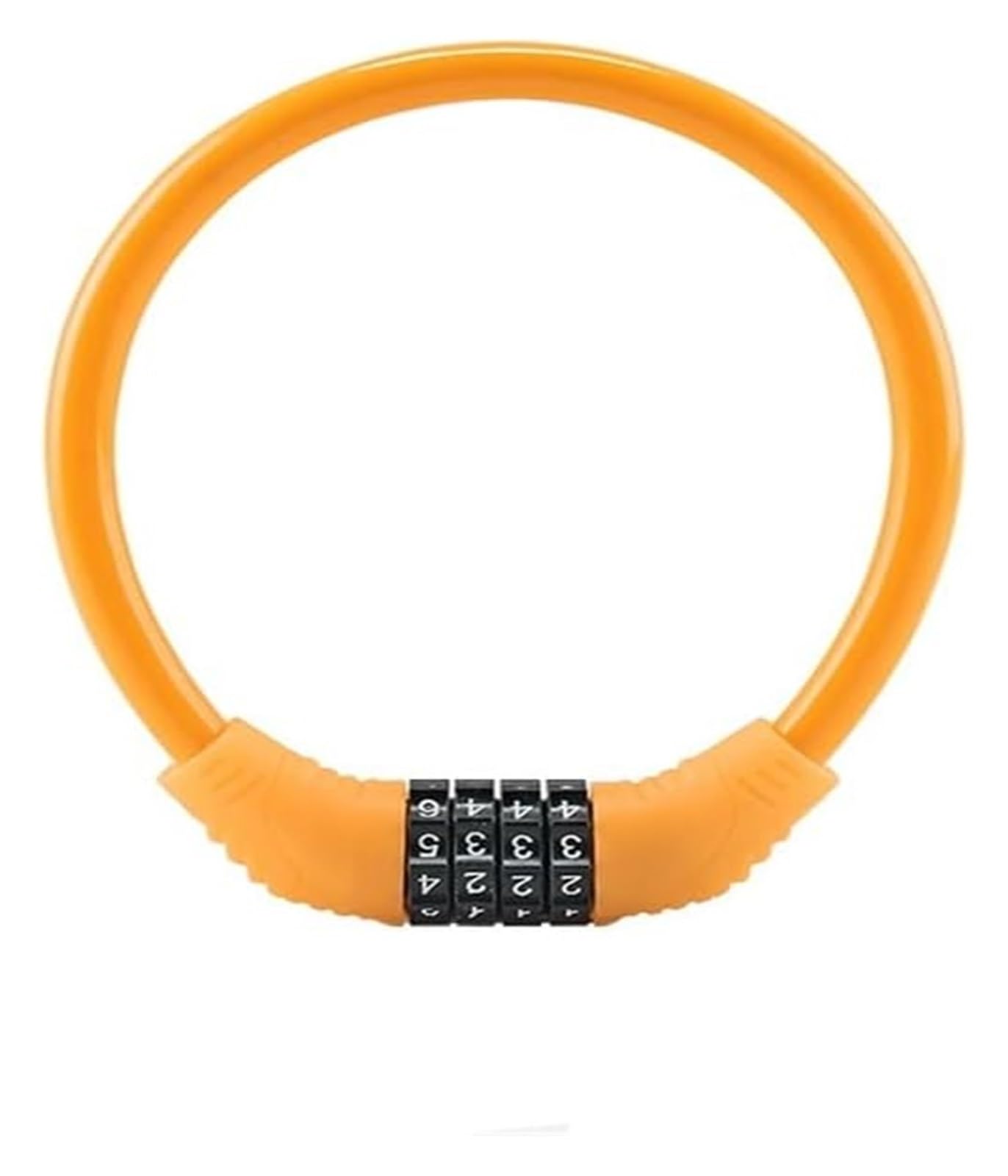 Giveduno Oranje Bicycle Lock, 4-Digit Combination Lock For Bikes Scooters Motorcycles Multicolor