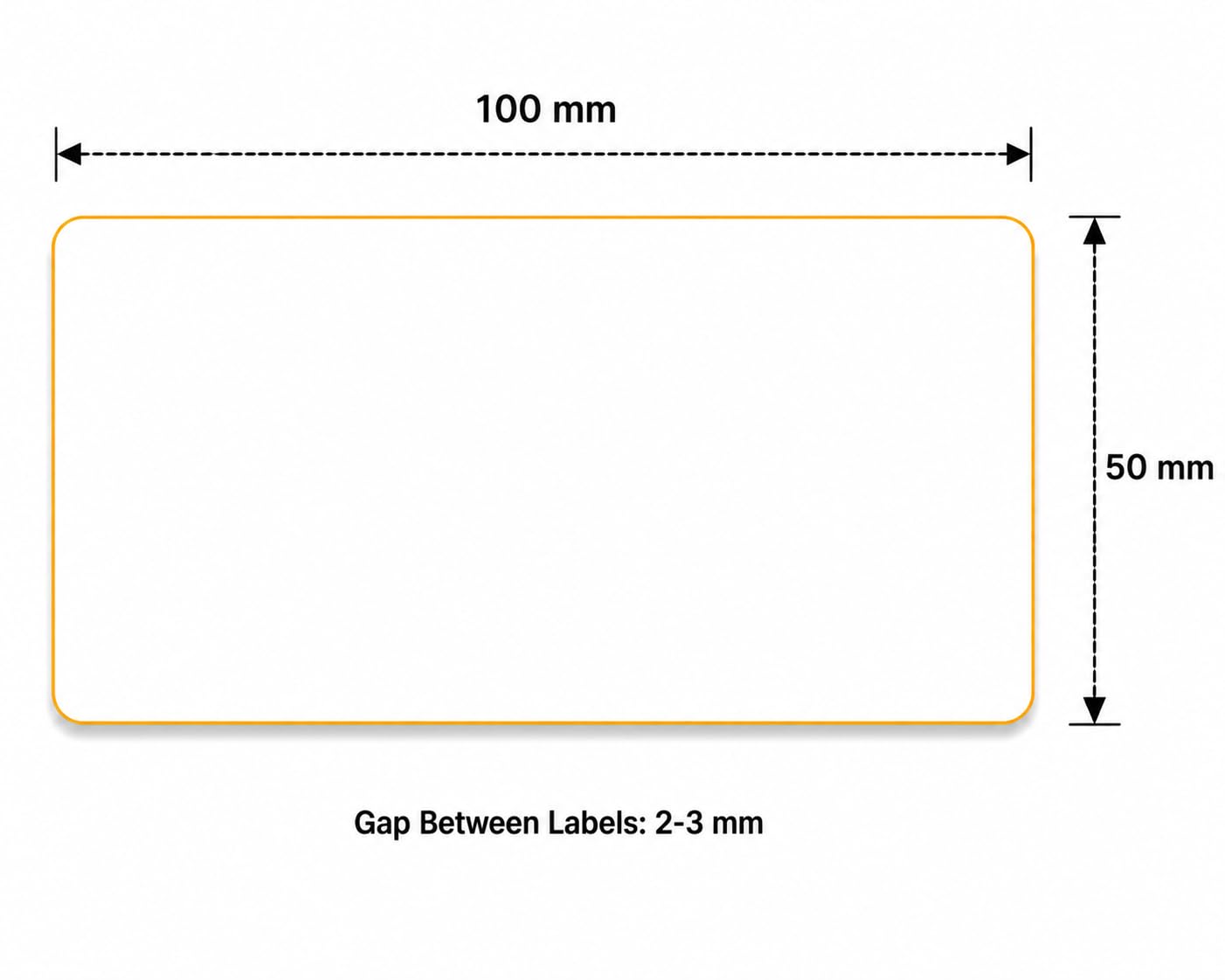 Étiquette Thermique 100x50 mm | Rouleau Etiquette Thermique | Étiquette Thermique Direct - 8 Rouleaux - 4000 Étiquettes Thermiques Adhésives