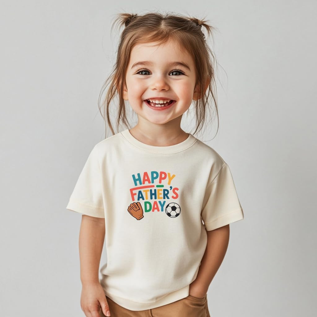 Happy Father Day Shirts for Boys Toddler Girls Kids, I Love Dad Daddy is My Hero Funny Shirt, 2-8T image 3